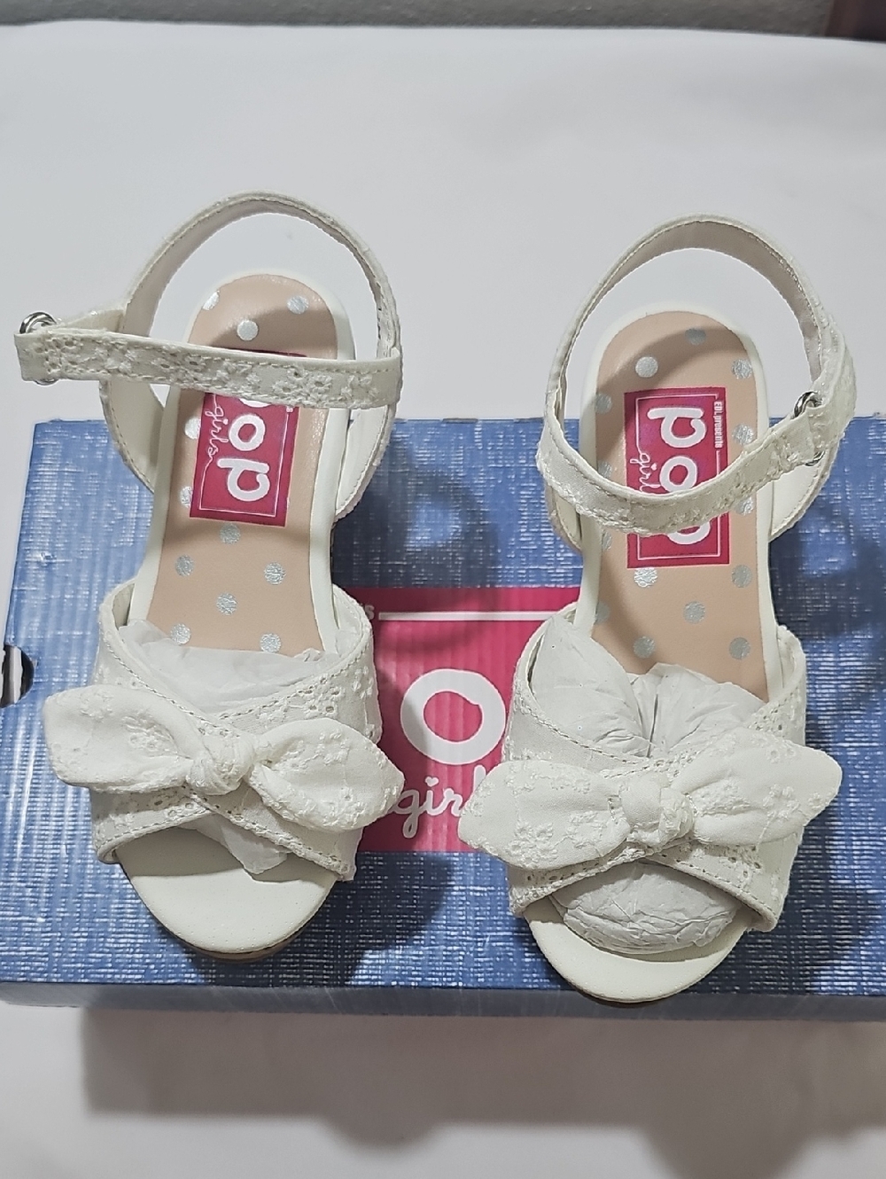 Pop Little & Big Friendly Wedge Girls Sandals. Size 11  (602) - Picture 4 of 12